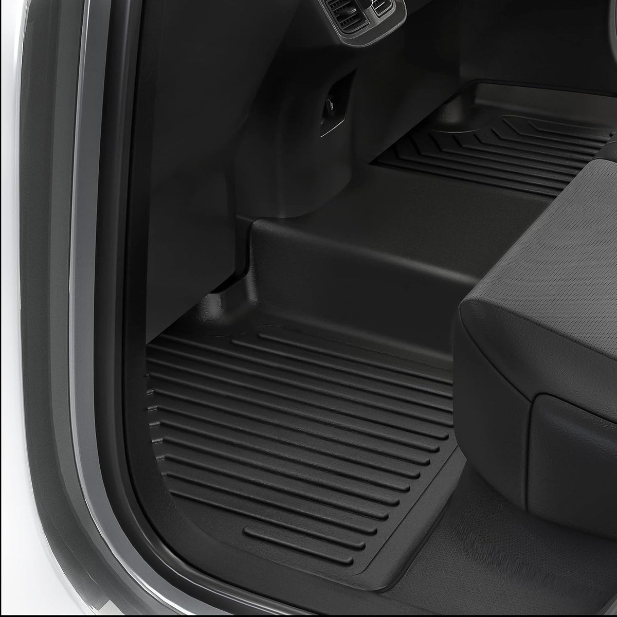 Black 3 Row Floor Mat Liner Set F51436