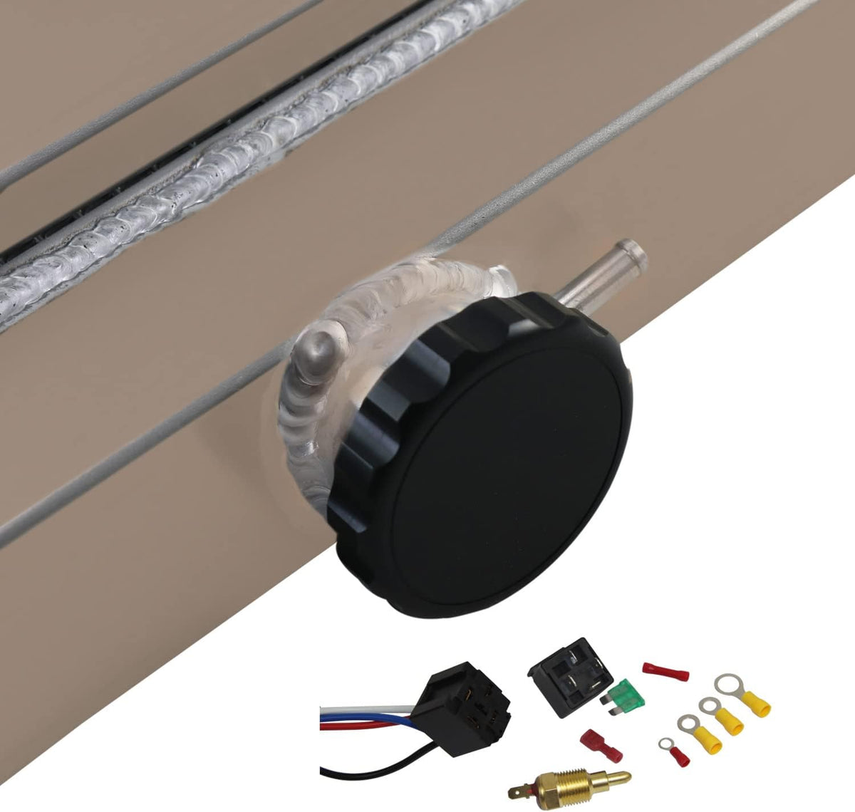 3 Row Core Radiator with 2 X 12 Fan X51063