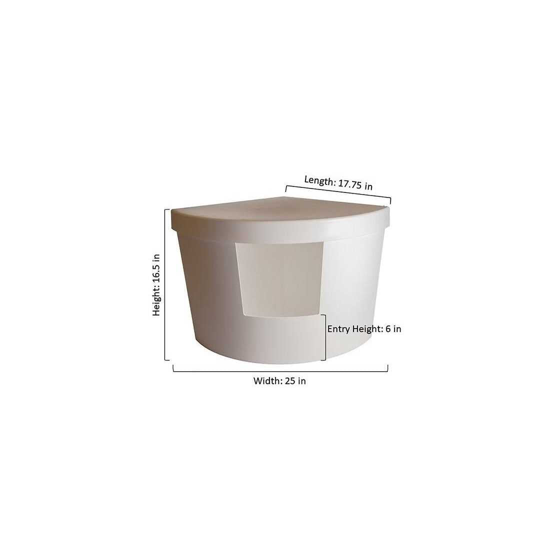 Plastic Enclosed Litter Box N426