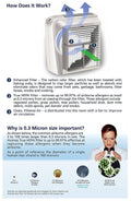 True HEPA Air Purifier with Digital Display White H6300