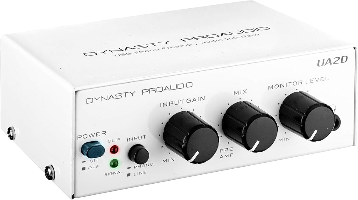 USB Phono Preamp with RIAA Equalized Low Noise Moving Magnet A/D Converter D801