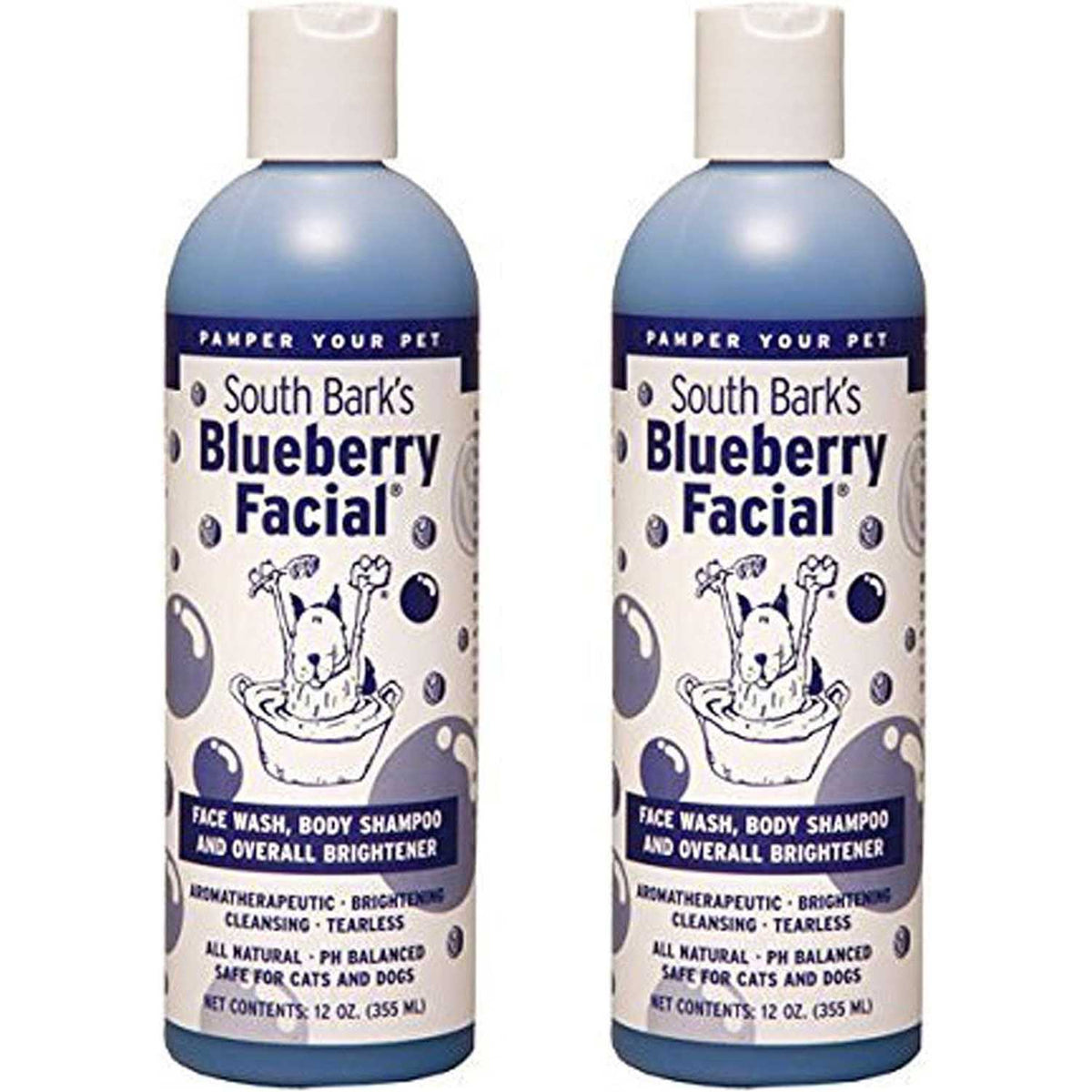 Blueberry Facial Shampoo for Dogs & Cats 2 Pack E8634