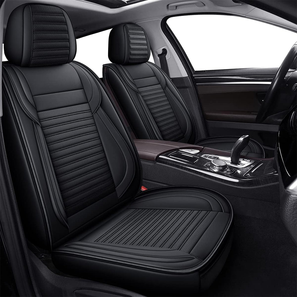 Red line Faux Leather Automotive Seat Covers H88988