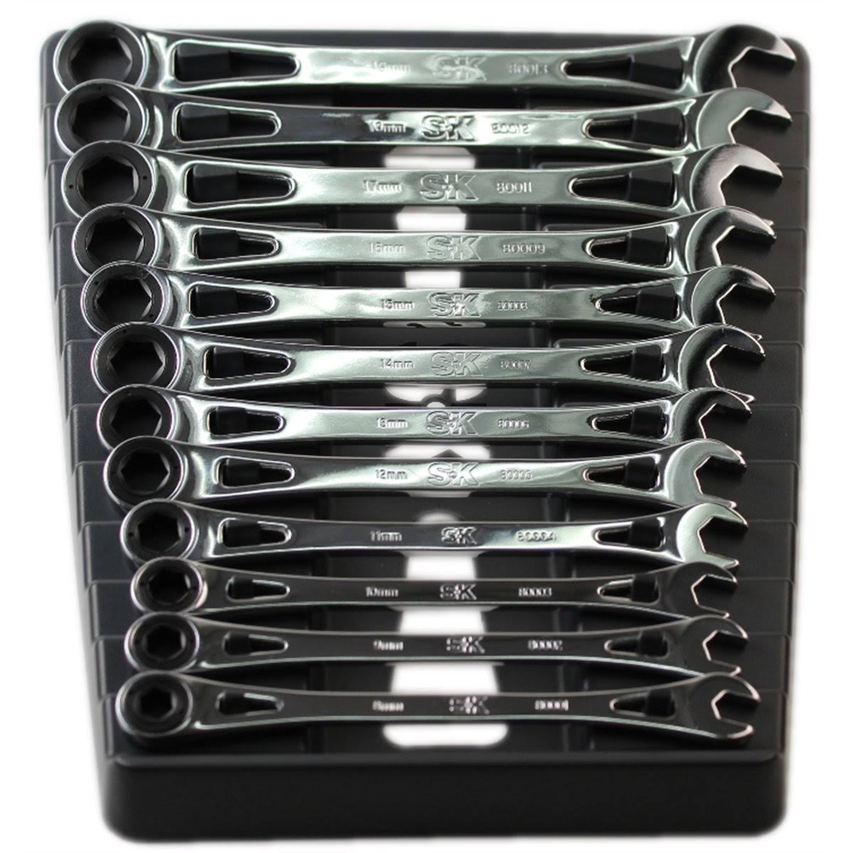 12 PC Metric Ratcheting Wrench Set B540