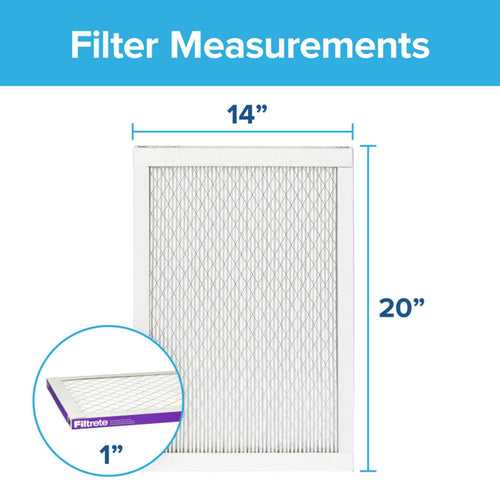 14x20x1 MERV 12 Air Filter, 2 Filters H6074