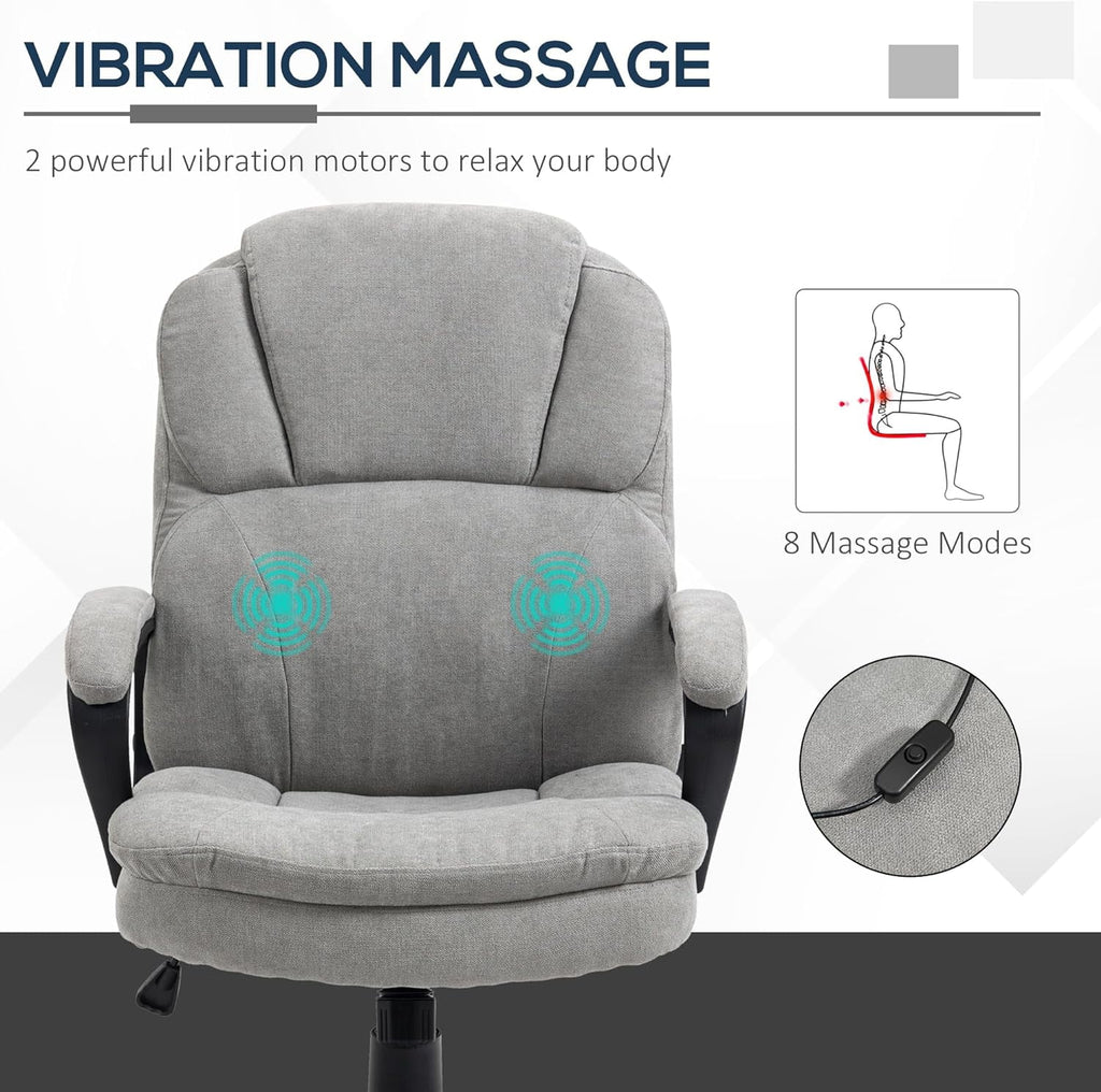 Gray Massage Office Chair with USB Power T944863