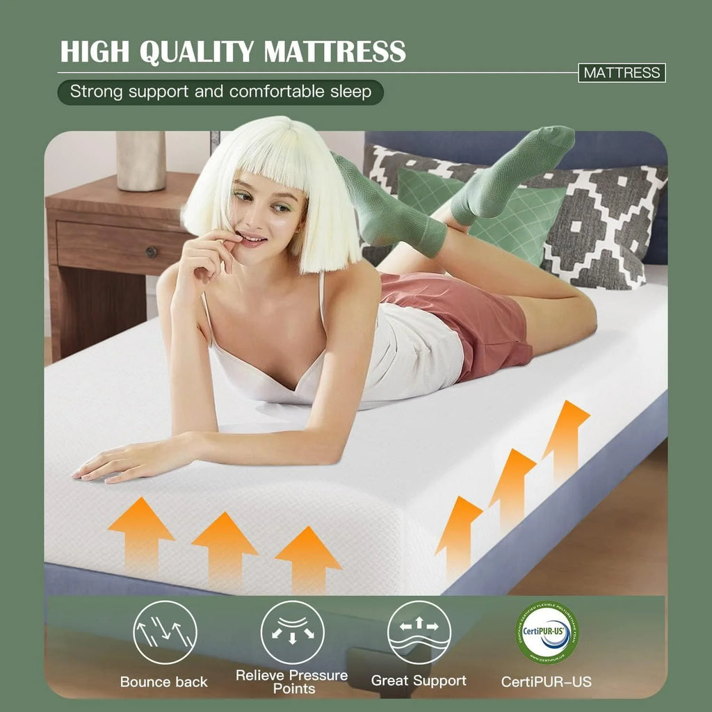 Twin Size Medium Firm Foam Mattress L734