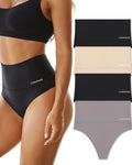 High-Rise Seamless Thong Panty 4 Pack U756863