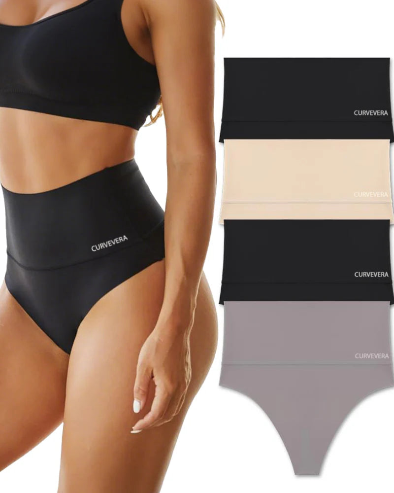 High-Rise Seamless Thong Panty 4 Pack U756863