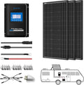 300 Watt Monocrystalline Solar Panel Kit with 30A MPPT LCD Charge Controller Y88393