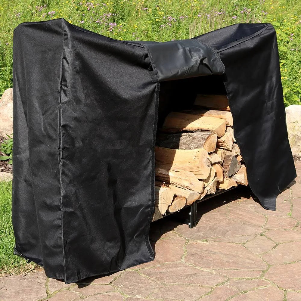 Decorative Firewood Log Rack with Cover E1109