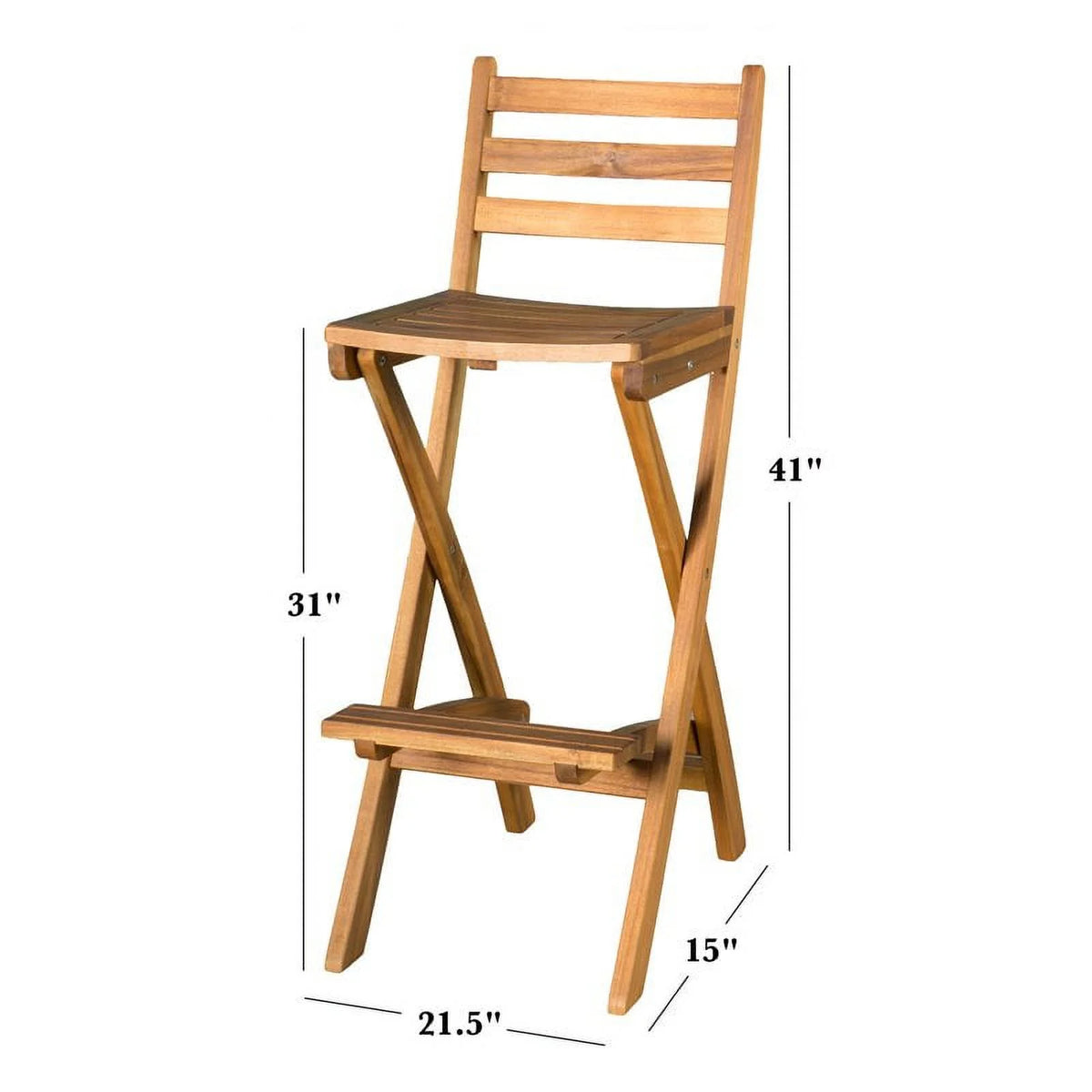 Foldable Outdoor Wood Barstool Set O609