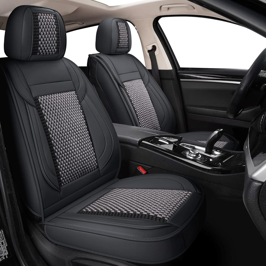 Red line Faux Leather Automotive Seat Covers H88988