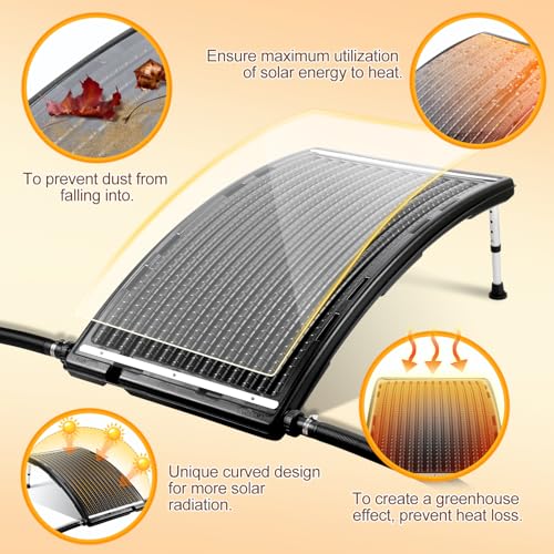 Solar Pool Heater with Adjustable Support Feet E821