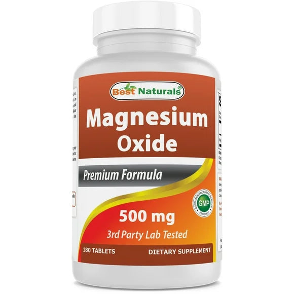 Magnesium Oxide 500 mg 180 Tablets H6851