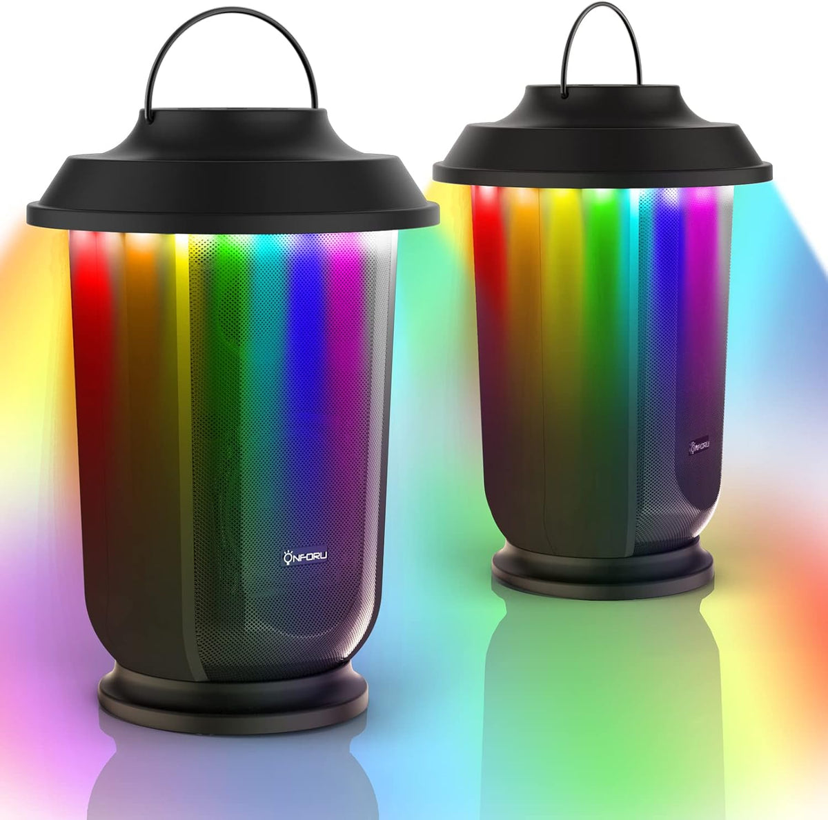 Outdoor Bluetooth Speaker with LED Lights, 2 Pack Y482328