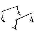 800LB Capacity Extendable Non-Drilling Pickup Rack Ladder Rack 2 Bars V72686