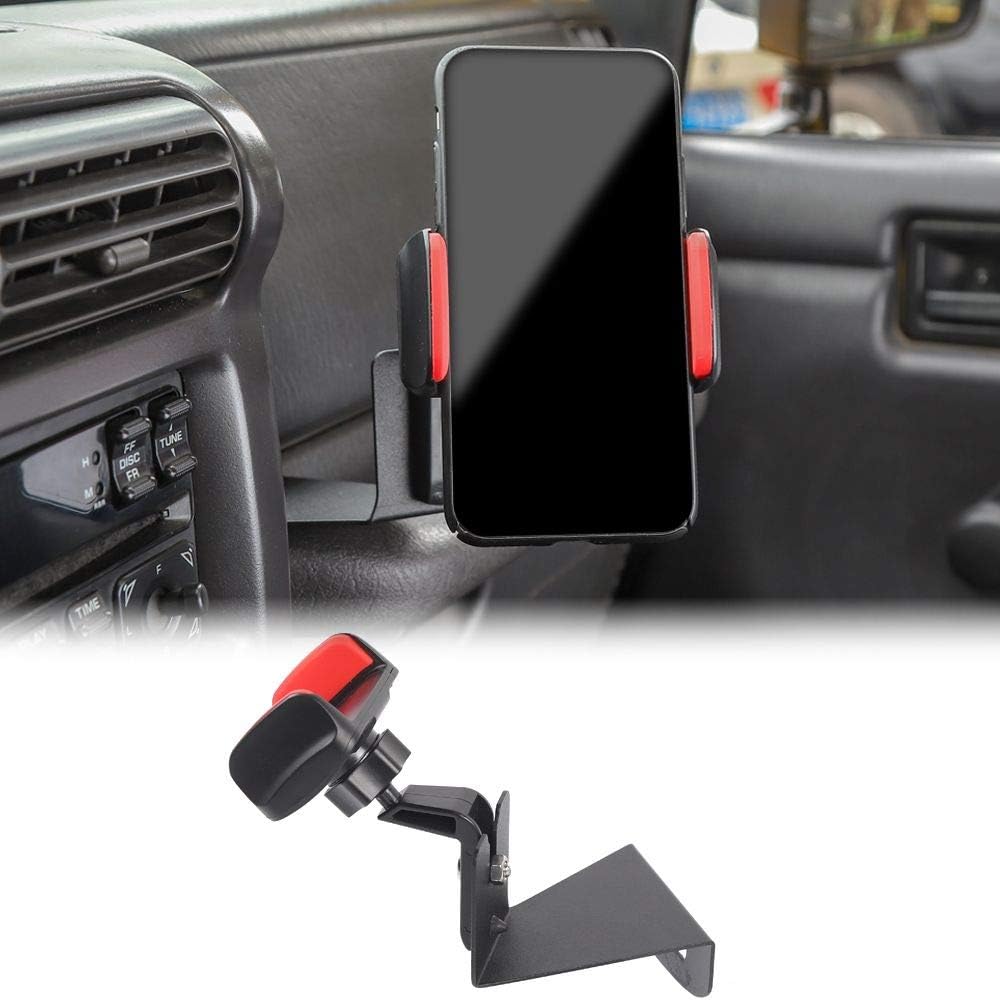 Multi-Functional Phone Holder, Radio Holder Walkie Talkie Mount Bracket, Black Pack of 2 I940