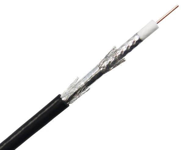 Direct Burial Quad Shielded Coaxial Cable, 18 AWG CCS R35925