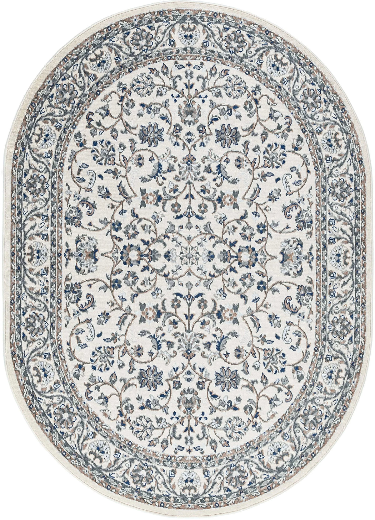 5x8 Oval Cream Area Rug Z853817