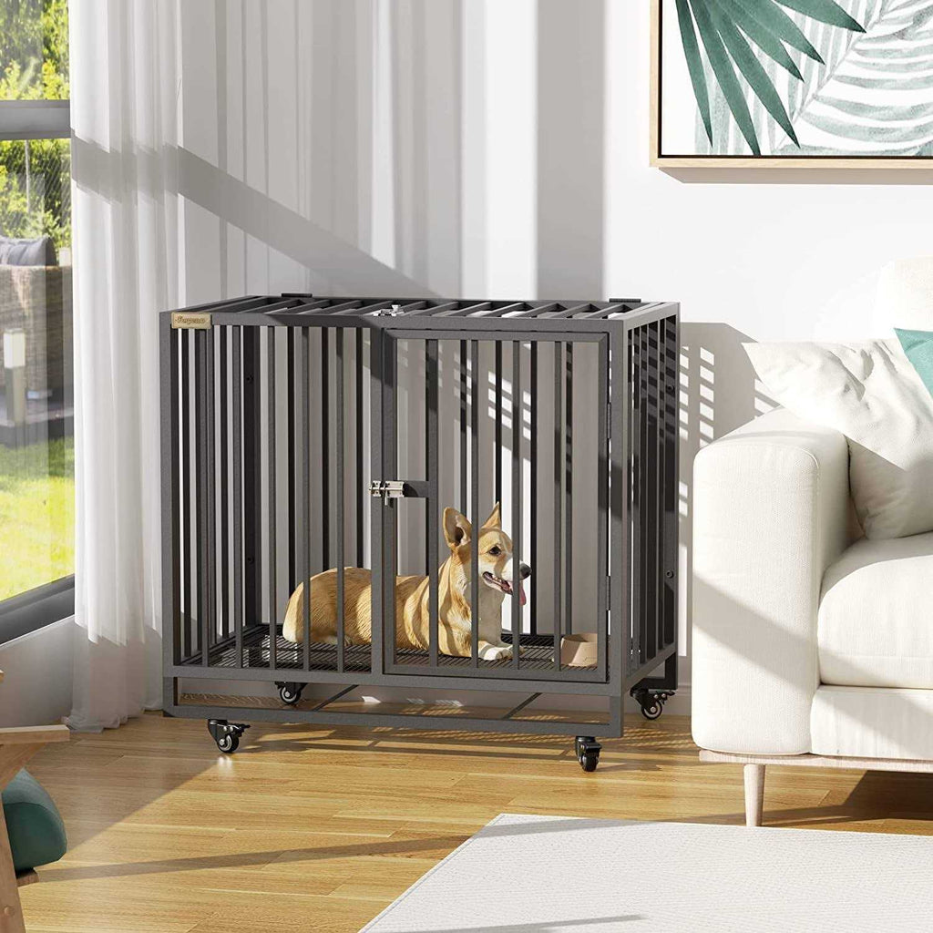 Heavy Duty Steel Dog Crate with 4 Wheels R526