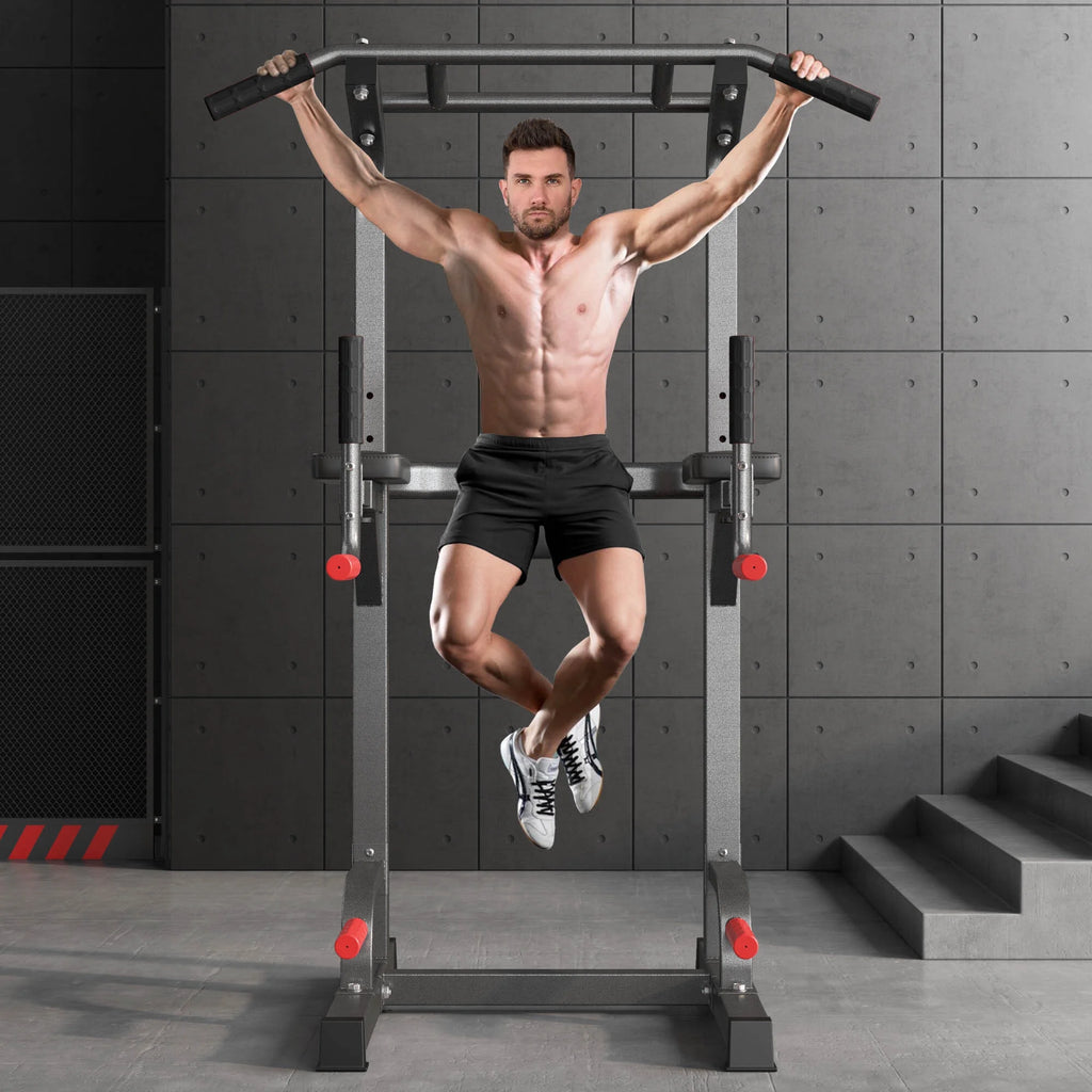 Adjustable Height Pull Up Bar Dip Station I655331