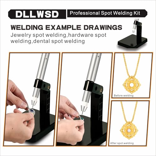 100A Pulse Arc Spot Welder Kit for Gold Silver Welding U740408