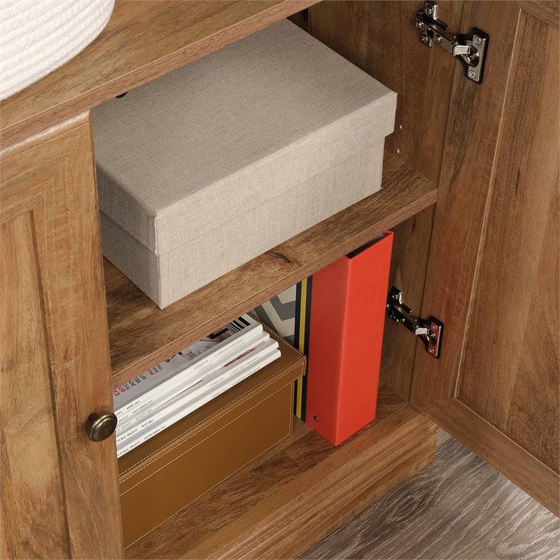 Sindoori Mango Beige 3-Shelf 2-Door Tall Wood Bookcase X95221