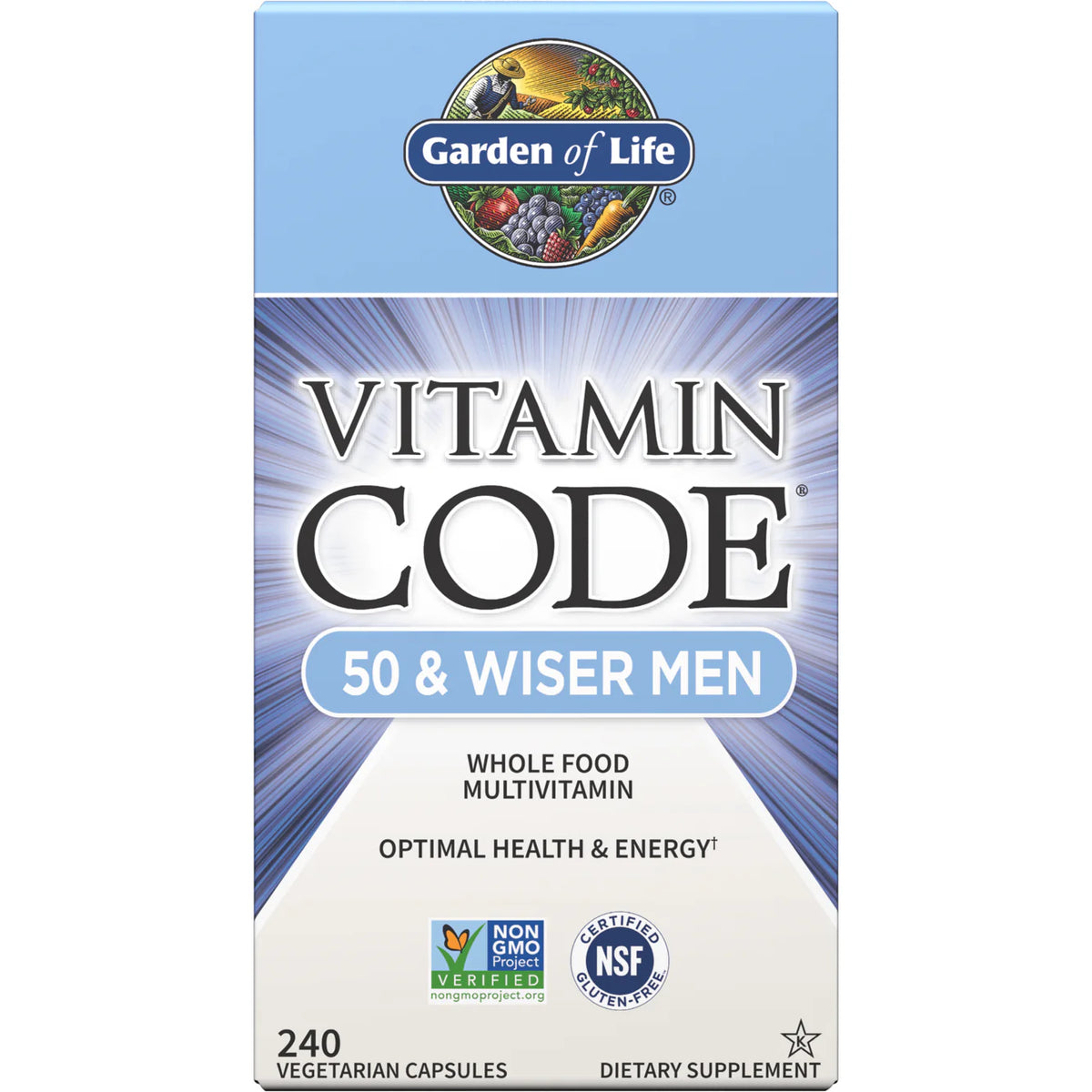 Vitamin 50 & Wiser Mens Multi 240 caps X523