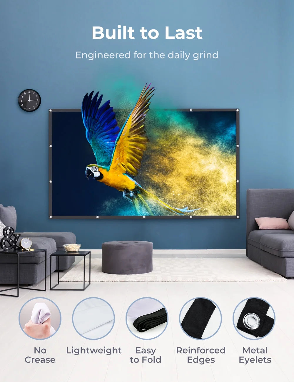 120 inches 16:9 Portable Projection Screen J482529