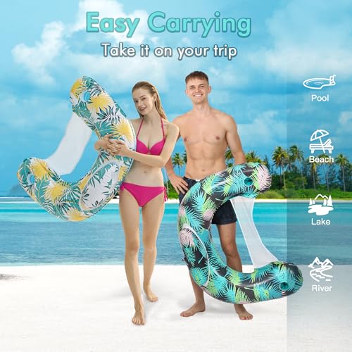 Inflatable Pool Floats with Two Cup Holders X404