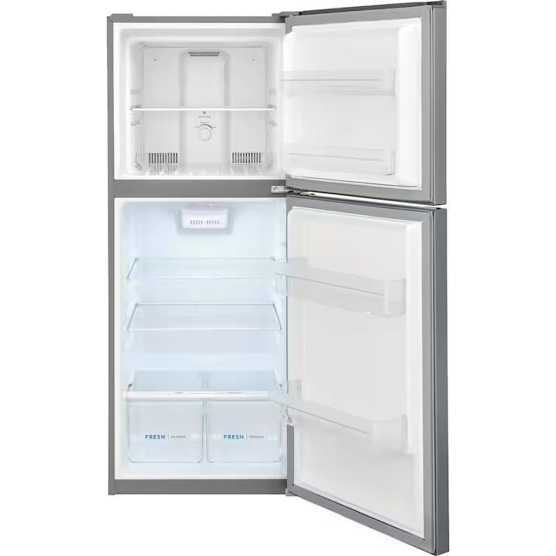 10.1 cu. ft. Top Freezer Refrigerator in Brushed Steel B4215