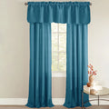 Peacock Curtain Panel Set with Tiebacks K145