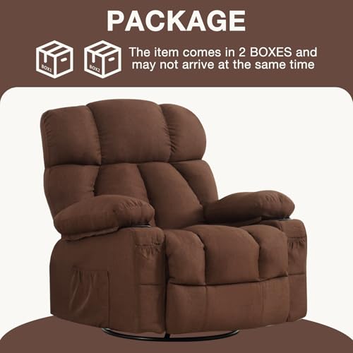 Oversized Blue Fabric Electric Power Lift Recliner Chair with Massage and Heat D199