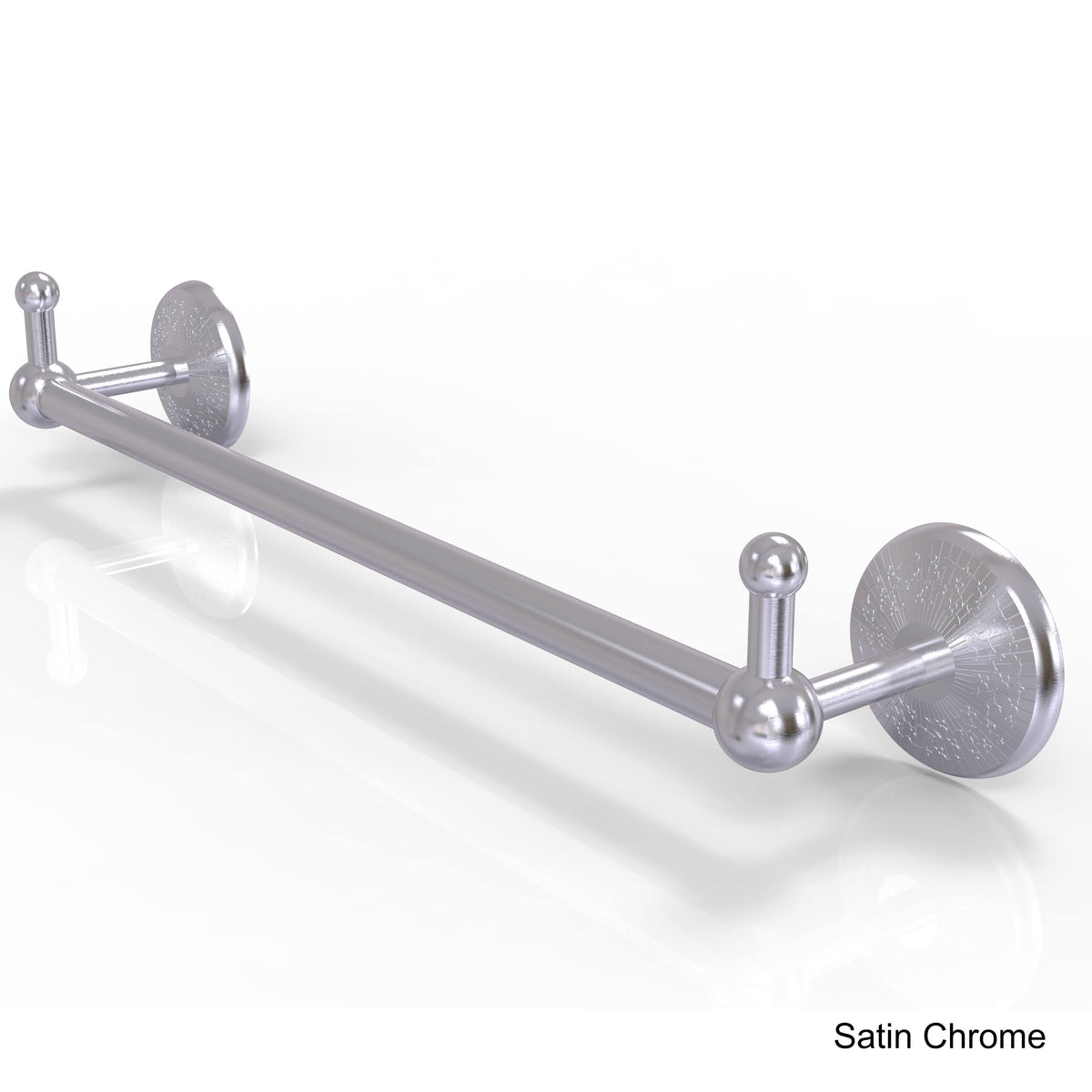 30 inch Polished Brass Towel Bar with Integrated Hooks I43997