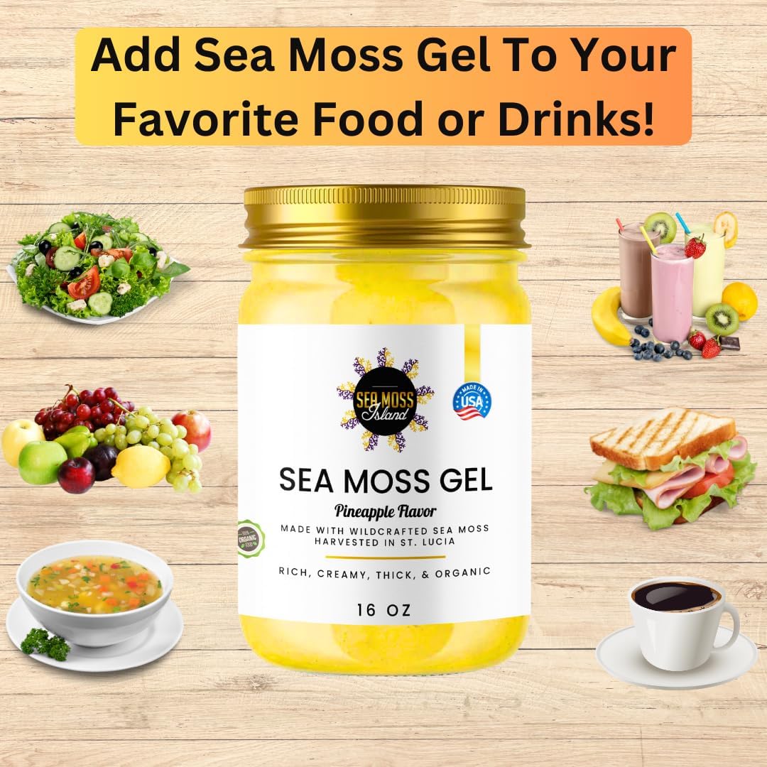 Organic Wildcrafted Irish Seamoss Gel E1829