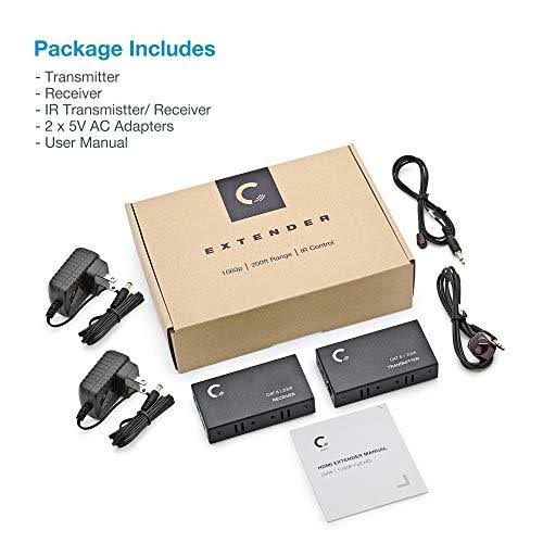 HDMI Extender Over Cat5e / Cat6 / Cat7 Ethernet Cable Up to 330 Feet D787920