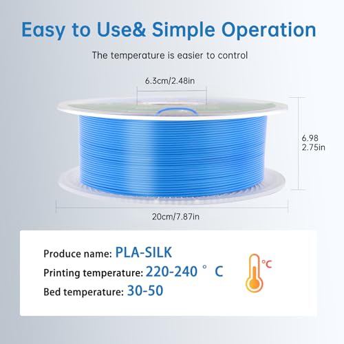 Silk PLA Filament 1.75mm Triple Colors 1kg Spool S958