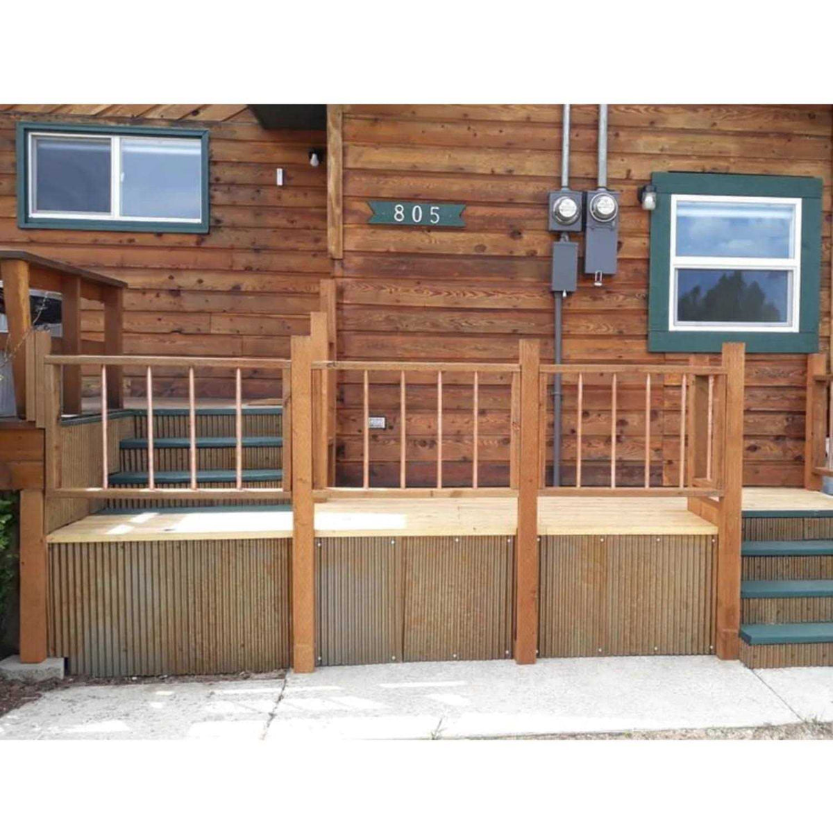 24W x 36H Corrugated Metal Wainscoting Panel T52775