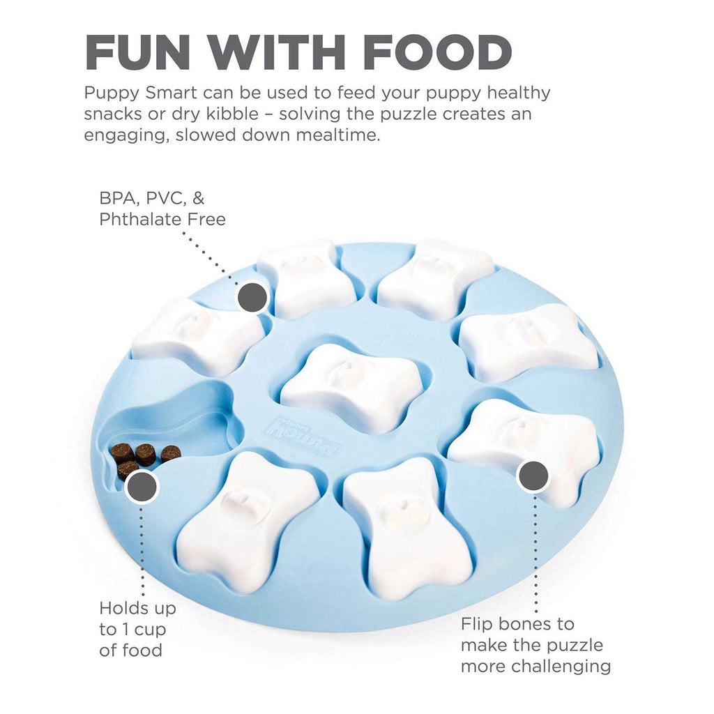 Blue Interactive Treat Puzzle Dog Toy W305