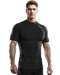3 Pack Men's Compression Shirt Short Sleeve Baselayer Athletic T-Shirt A320