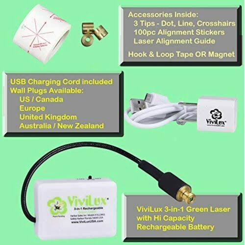 3-in-1 Rechargeable Green Laser System P1845