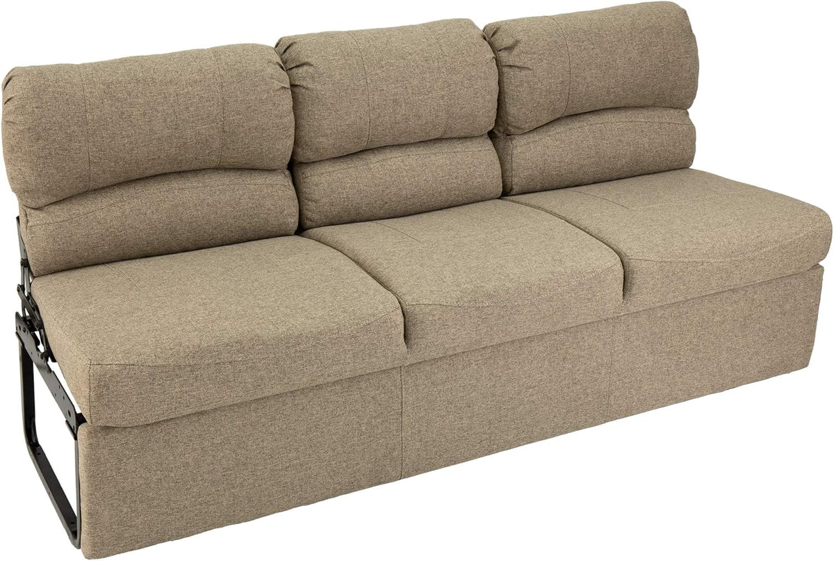 72 RV Jackknife Sleeper Sofa with Drop-Down Console Cloth Fabric G46869