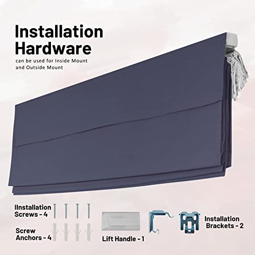 Blackout Roman Window Shade, 33" W X 64" H X561