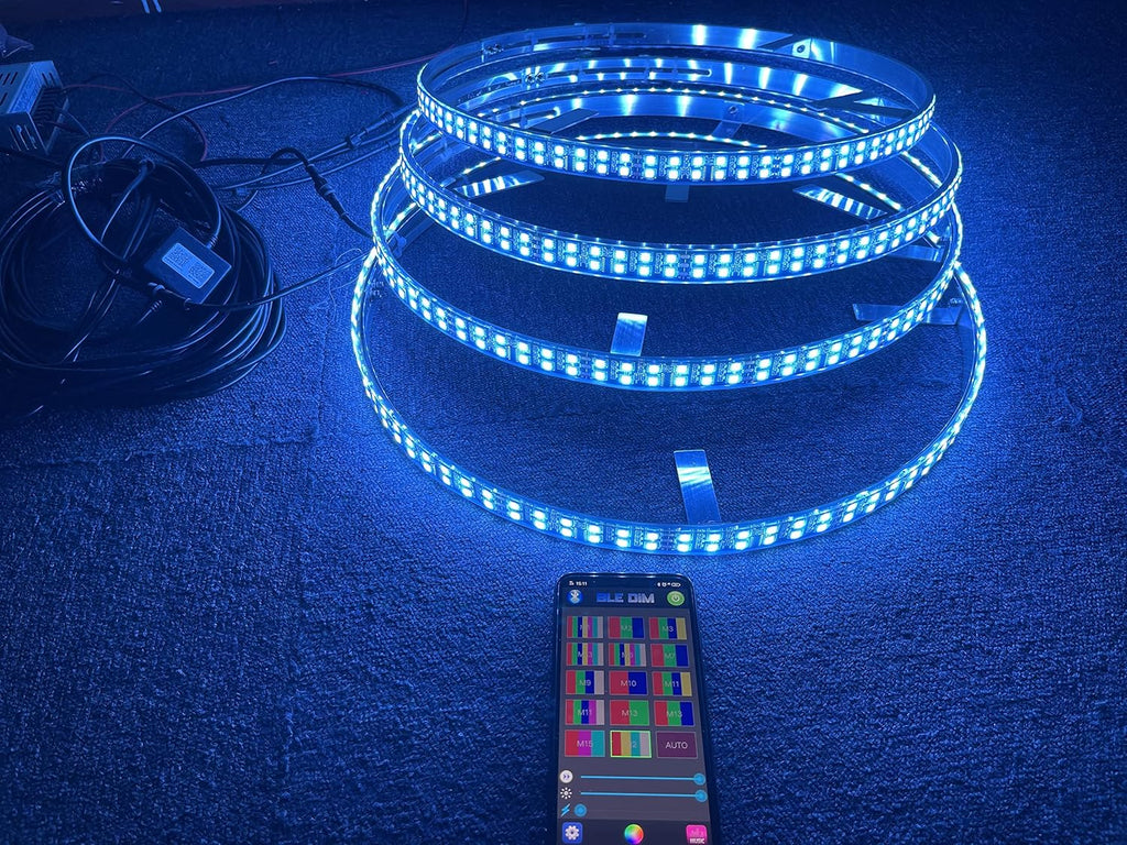 17.5'' Double Row LED Wheel Ring Light IP68 Bluetooth N79896