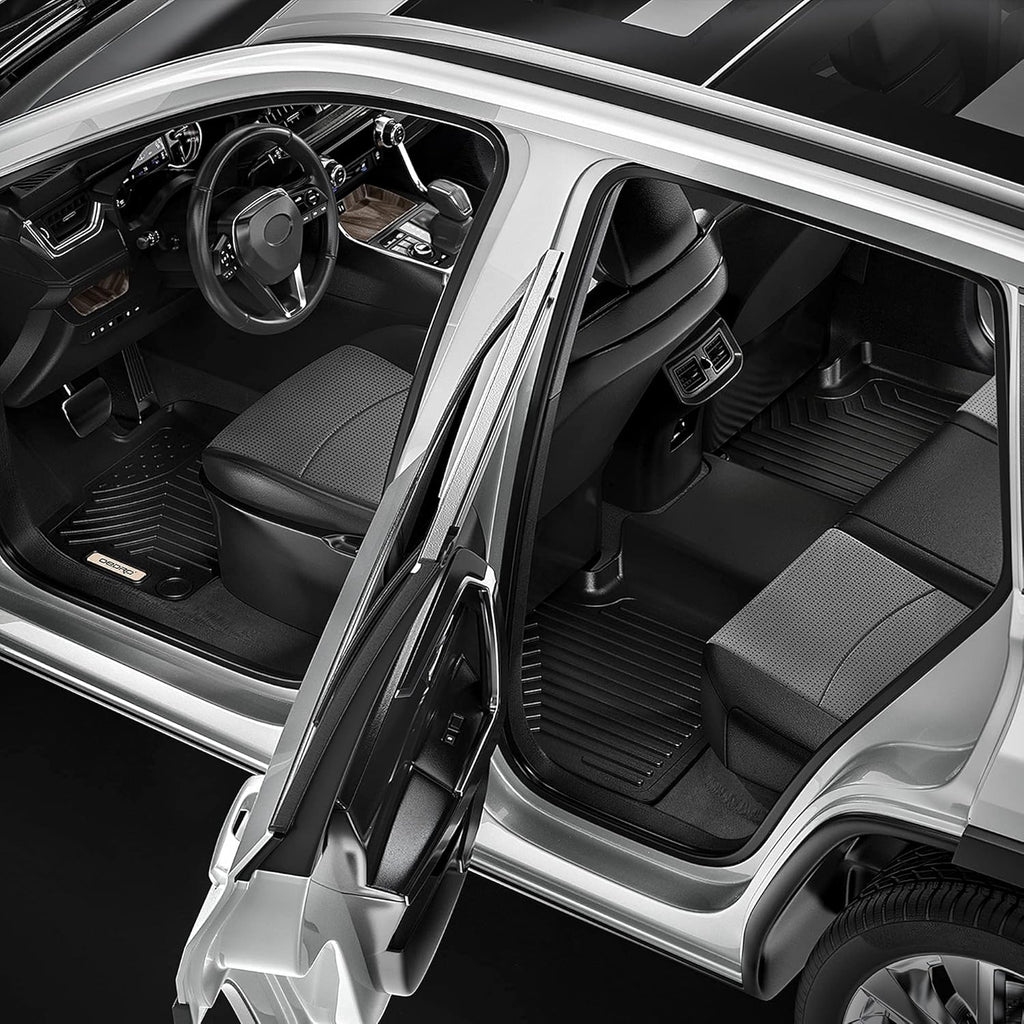 Black 3 Row Floor Mat Liner Set F51436
