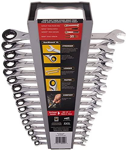 16 Piece Metric Ratcheting Combination Wrench Set E209198