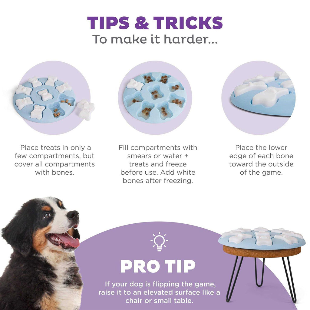 Blue Interactive Treat Puzzle Dog Toy W305
