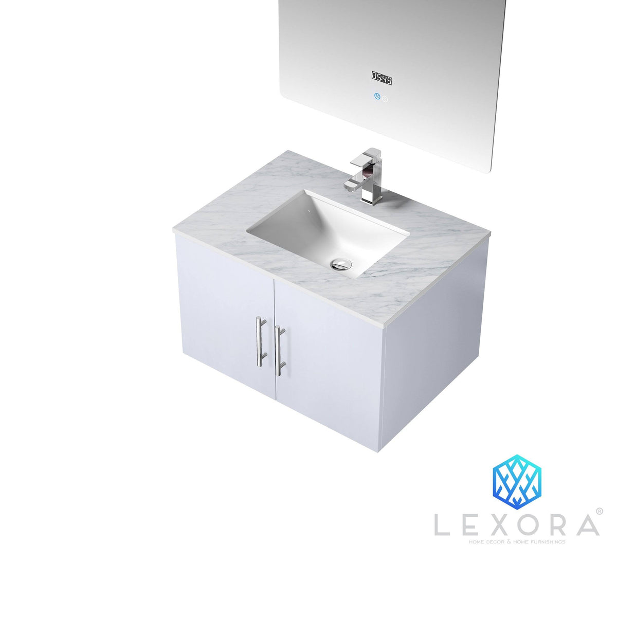 Glossy White Vanity Cabinet Z7723