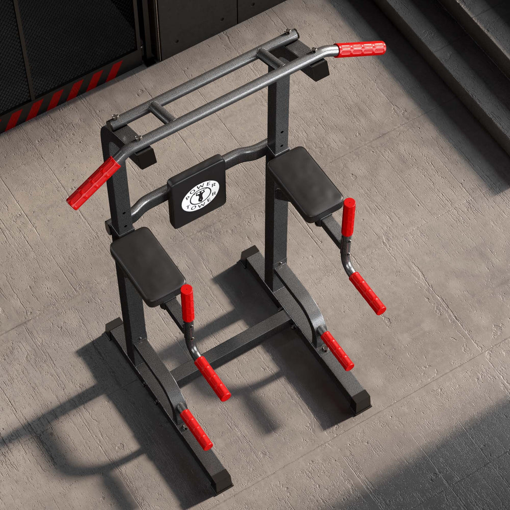 Adjustable Height Pull Up Bar Dip Station I655331